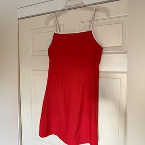 Red Sleeveless Dress